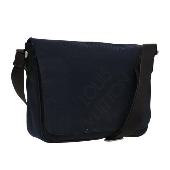 LOUIS VUITTON Damier Geant Petite Message Shoulder Bag Navy N41127 - Picture 1 of 12